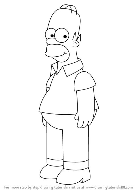 homer simpson draw|homer simpson easy to draw.